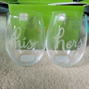 Kate Spade wine glasses